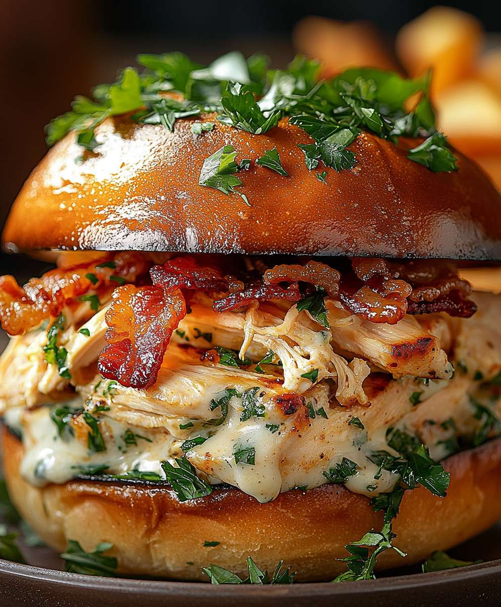 Chicken Bacon Ranch Sandwiches