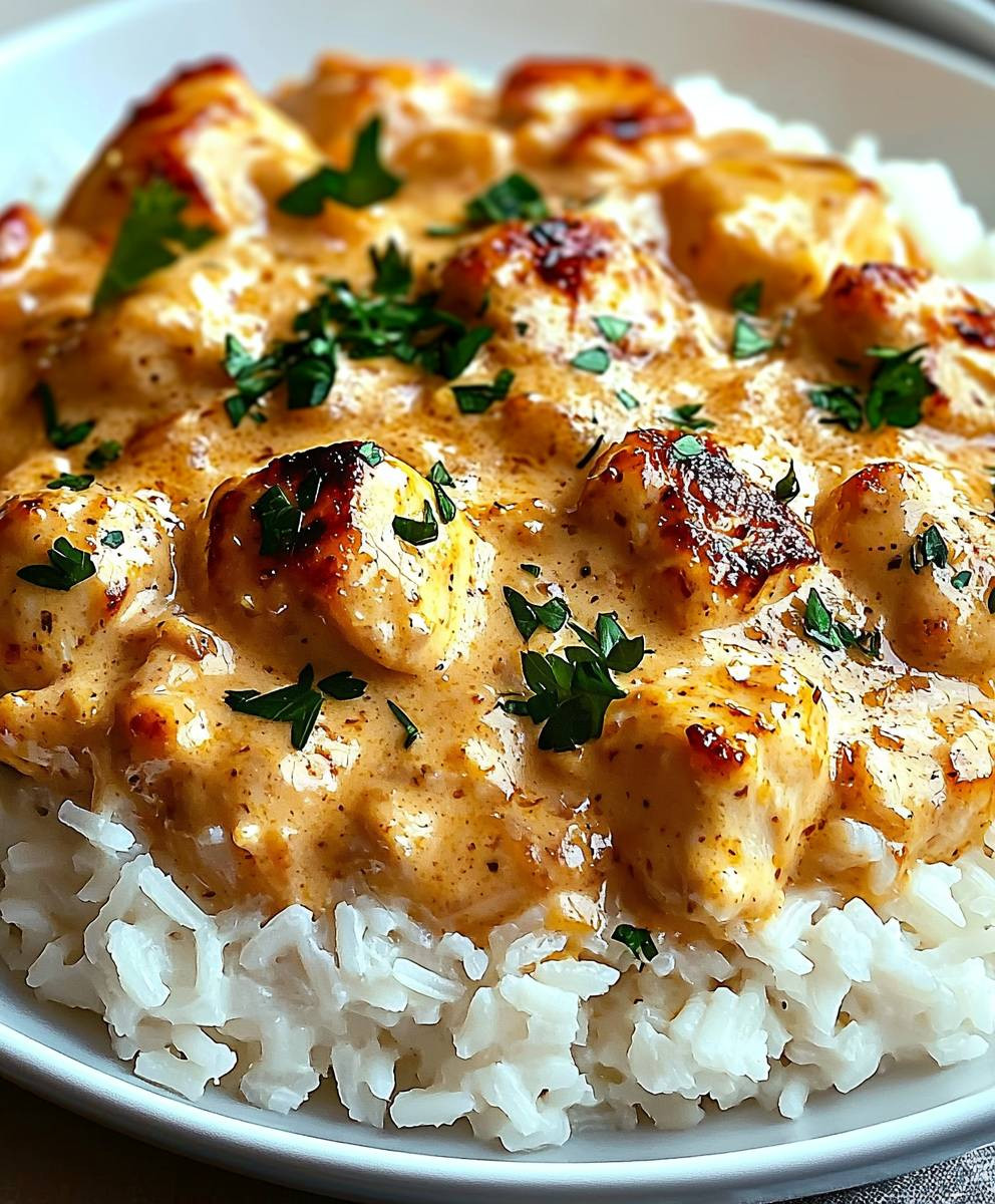 Smothered Chicken and Rice