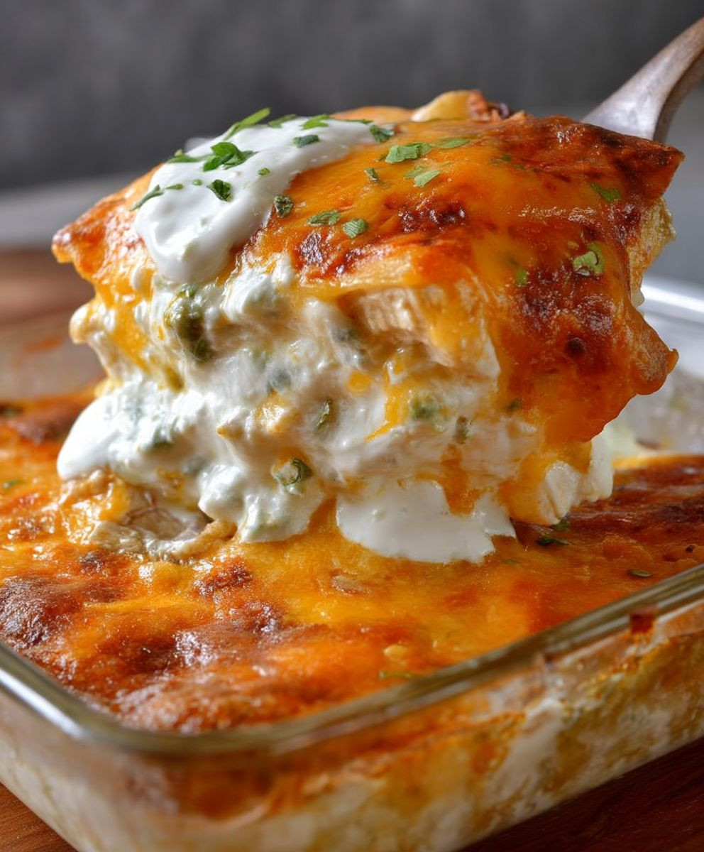 Sour Cream Chicken Enchiladas
