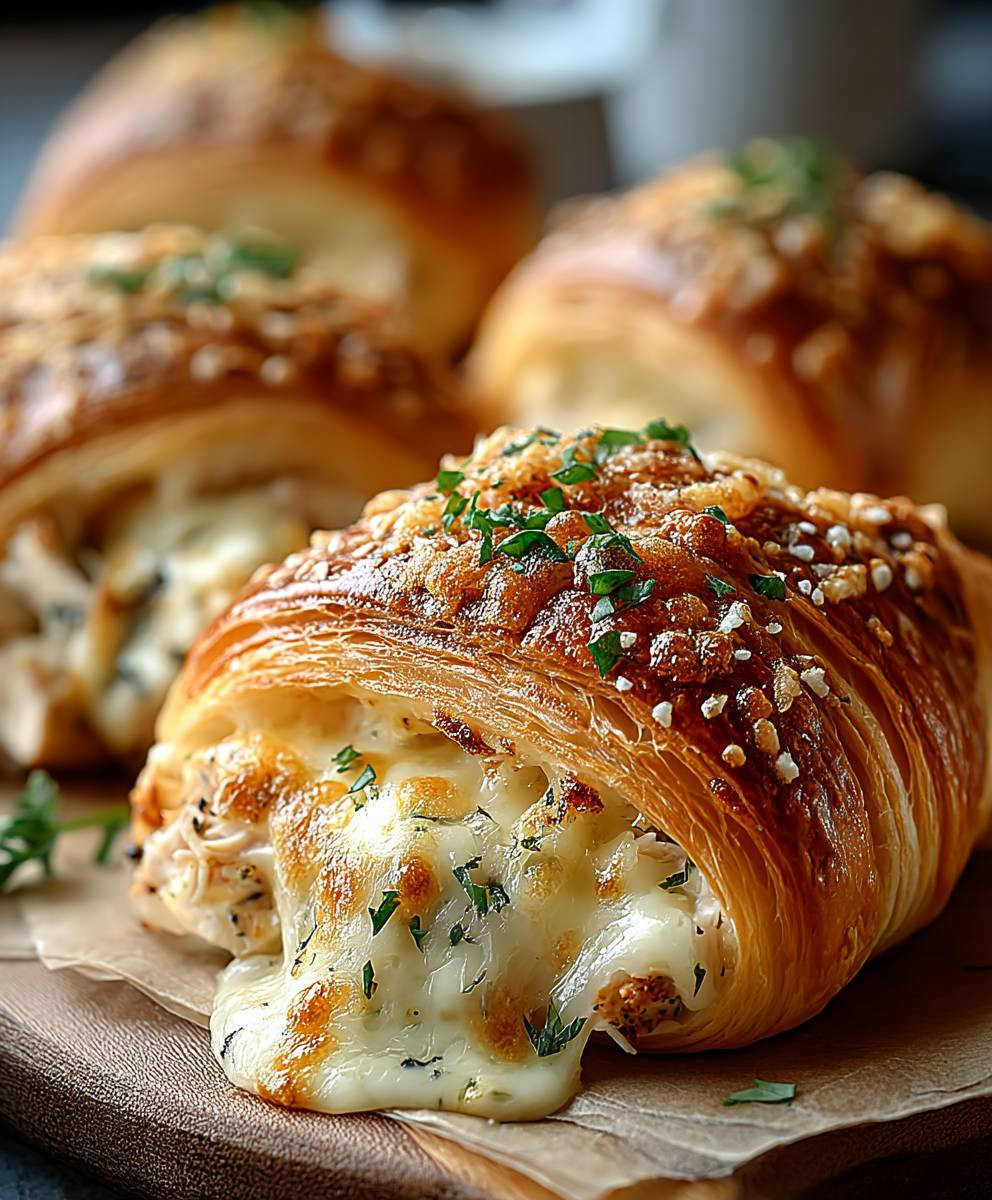 Cheesy Chicken Crescent Rolls