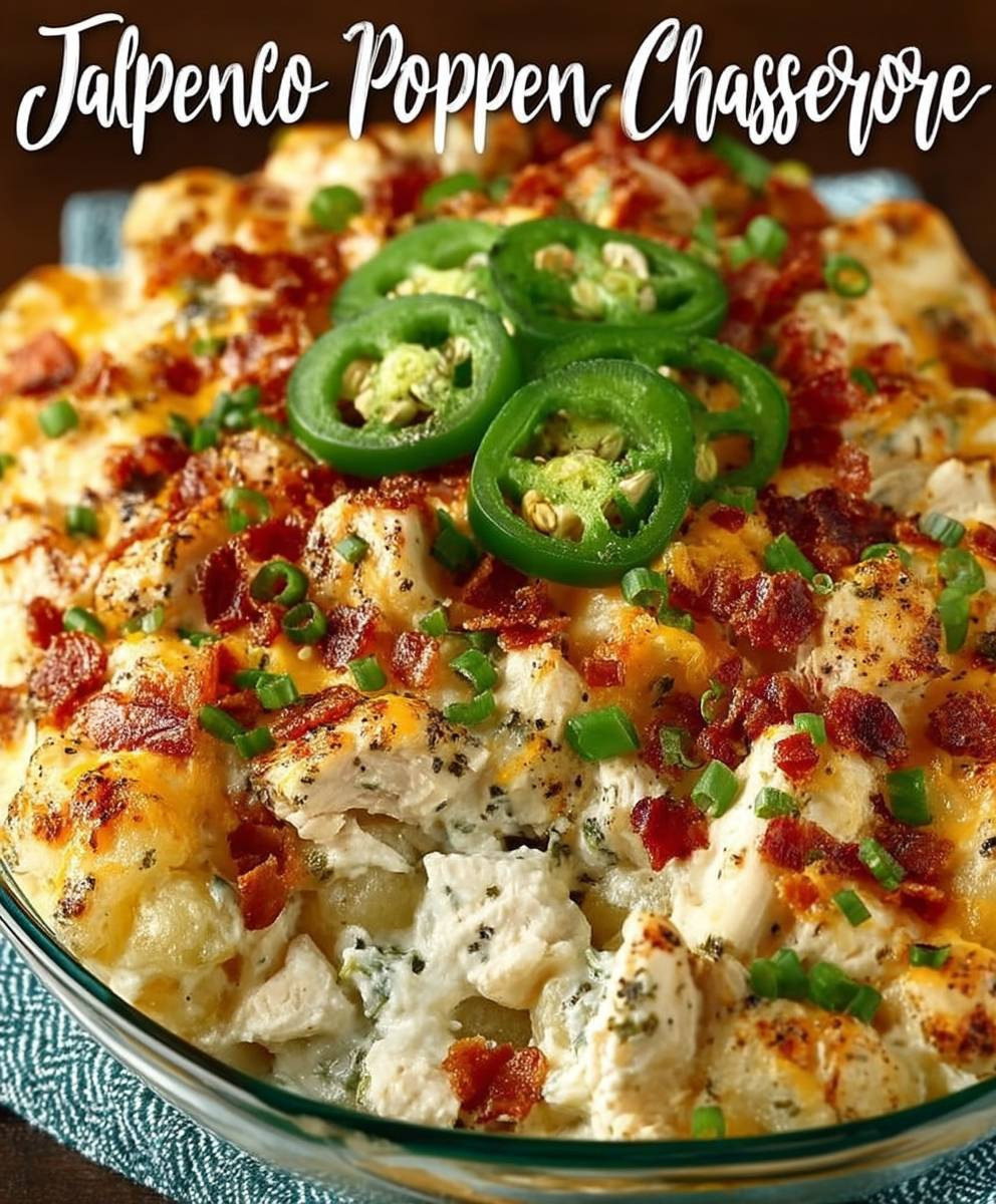 Jalapeno Popper Chicken Casserole