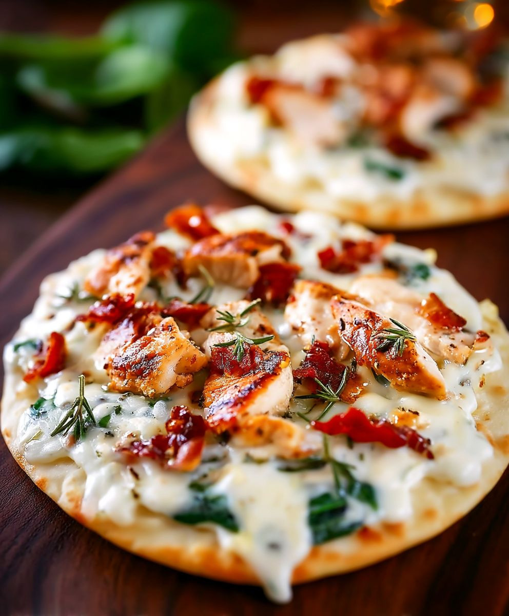 Tuscan Garlic Chicken Pita