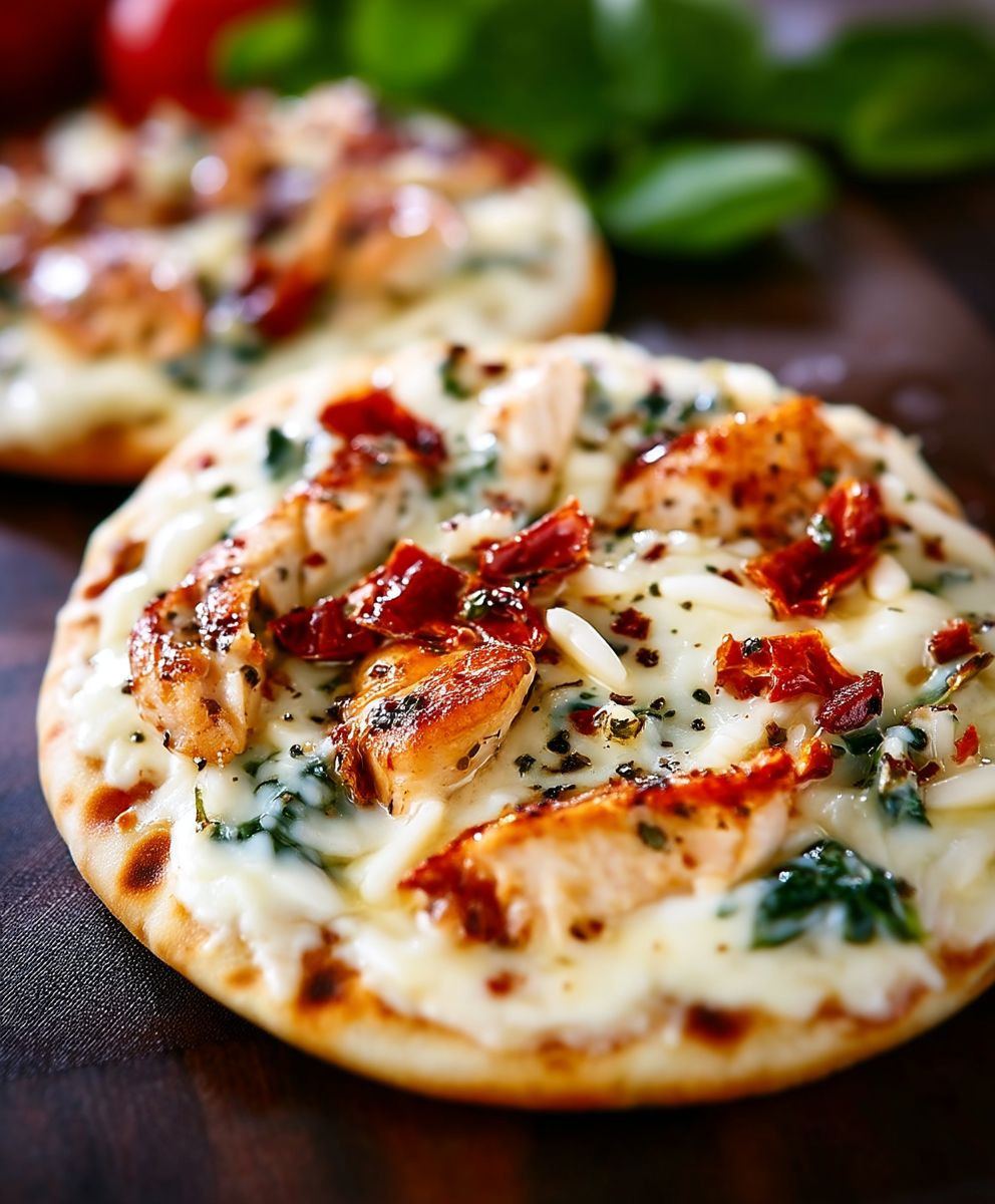 Tuscan Garlic Chicken Pita