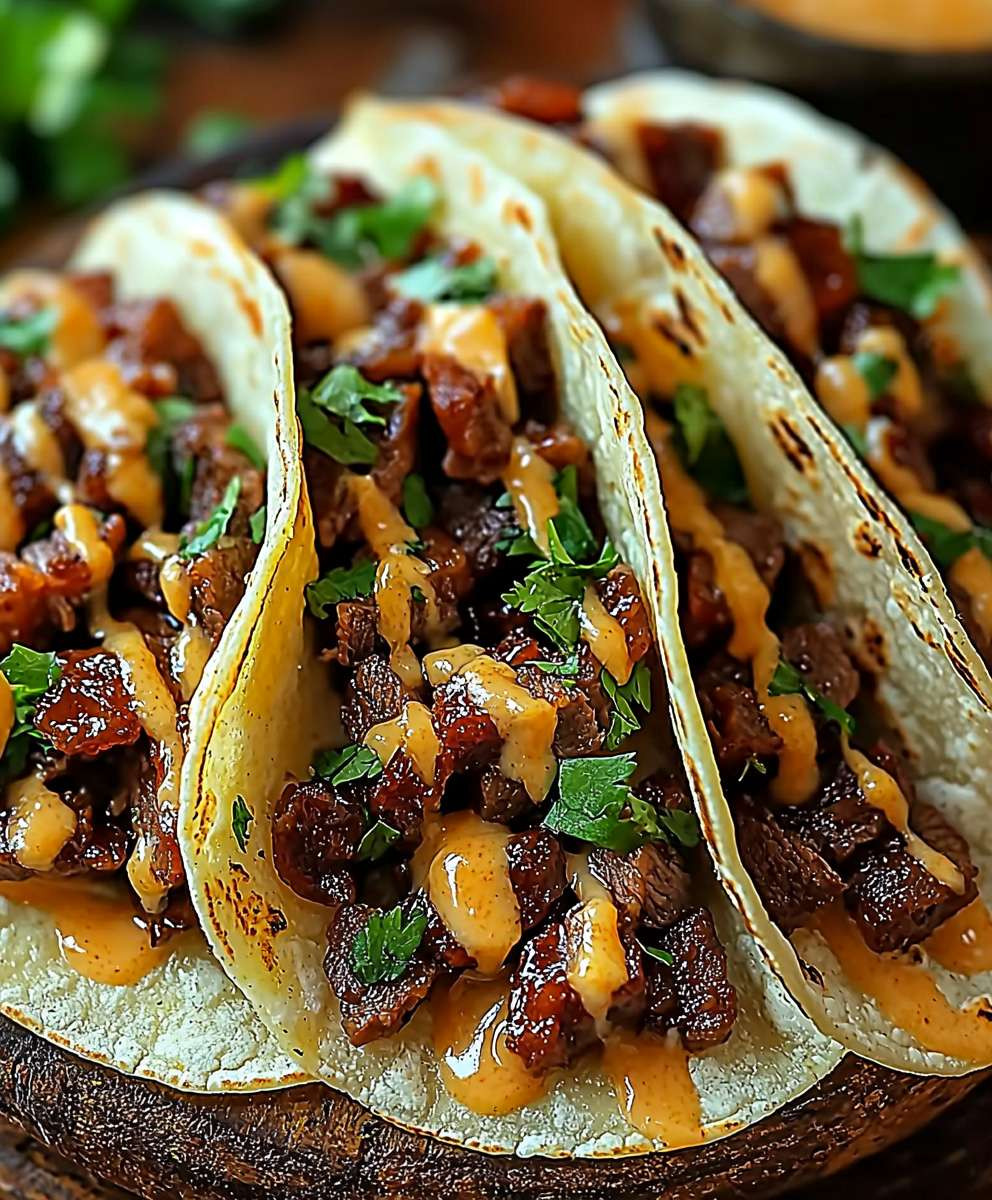 Garlic Butter Beef Tacos