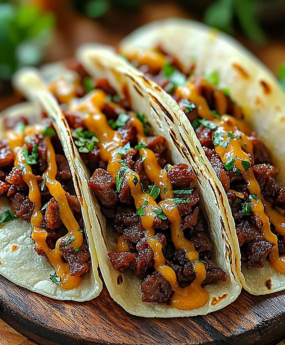 Garlic Butter Beef Tacos