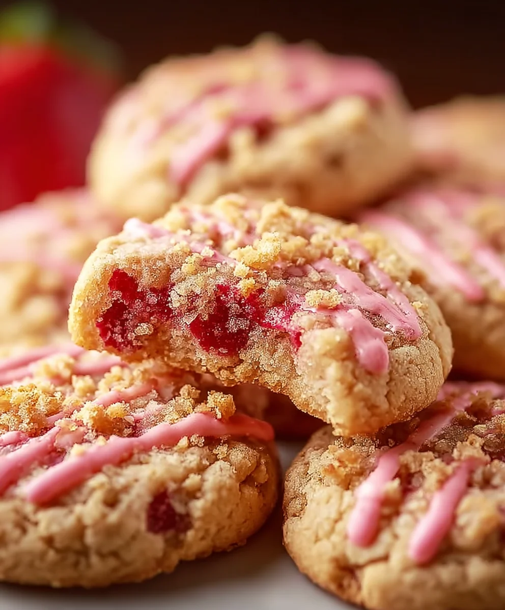 Strawberry Crunch Cookies- Easy & Delicious Recipe